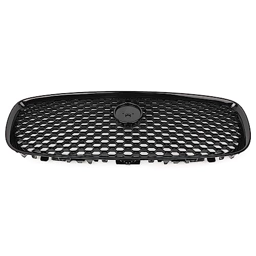 Grille de calandre supérieure avant en plastique ABS noir style luxe pour Jaguar XF