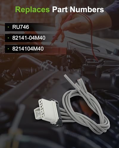 Image of SCITOO Heater HVAC Blower Motor Resistor Fit 2005-2018 Toyota Tacoma Resistor Air Conditioning Control Module Regulator Resistor Kit with Wire Harness 973-582, 87138-04052, 8713804052, RU746, RU1435