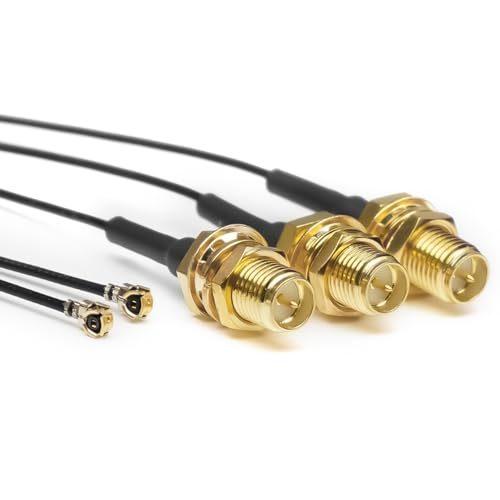 Cable coaxial RP-SMA hembra a U.FL 15cm x5 miniatura 6