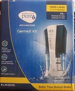Image of HUL Pureit Germkill Kit For Advanced 23 L Gravity Water Purifier - 1500 L & Germkill Kit For Advanced 23 L Water Purifier - 3000 L Combo, Silver