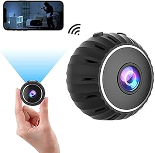 WONSUN Mini Spy Cameras Hidden 1080P HD Wireless Camera with Night Vision Motion Detection,WiFi Camera Home Security Nanny Surveillance Cam Perfect Video Bady Camera for Indoor and Outdoor, Black-x10