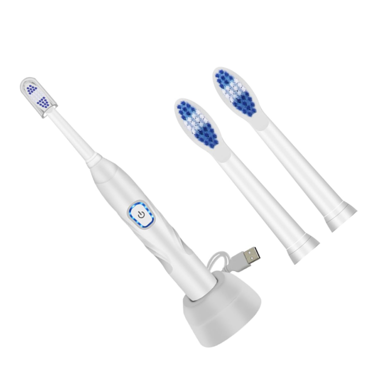 Beavorty 2 Pack Children's Electric Toothbrush Charging Vibration Toothbrush Bristle Waterproof for Home 3 Modes Timer