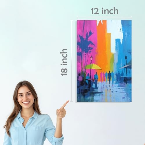 Image of SiddArtify Abstract Landscape Wall Art Prints Set - Modern Art Poster Decor for Living Room Bedroom Office - 12x18 inch Board Pack of 6