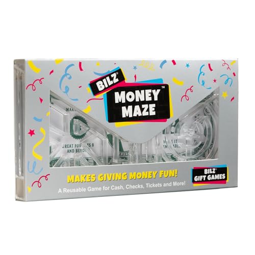 BILZ® Money Maze | Fun Money Gift Puzzle Game for Ages 8+ | Easy Setup with Envelope Flap | for Gift Cards