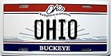Ohio the Buckeye State License Plate Novelty Fridge Magnet