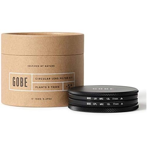 GOBE Filtro UV y CPL de 77mm - Kit de filtros Cover