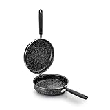 En aluminium IBILI - Poêle à tortillas Natura, 20 cm, Aluminium, Antiadhésif style pierre, Compatible avec l’induction