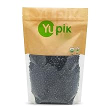 Yupik Organic Black Turtle Beans, 2.2 lb 35.3 oz, Non-GMO, Vegan & Gluten-Free, USDA Certified, Kosher, Dried Beans, Excellent Source of Protein & Fiber, Perfect for Soups, Salads & Dips