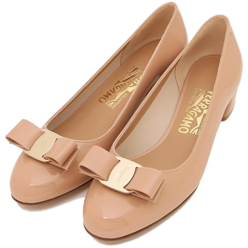 [Salvatore Ferragamo] [フェラガモ] パンプス ヴァラ ベージュ レディース 01B221 0753641 VARA AMARETTI リボン 5(約22.5cm) [並行輸入品]のサムネイル
