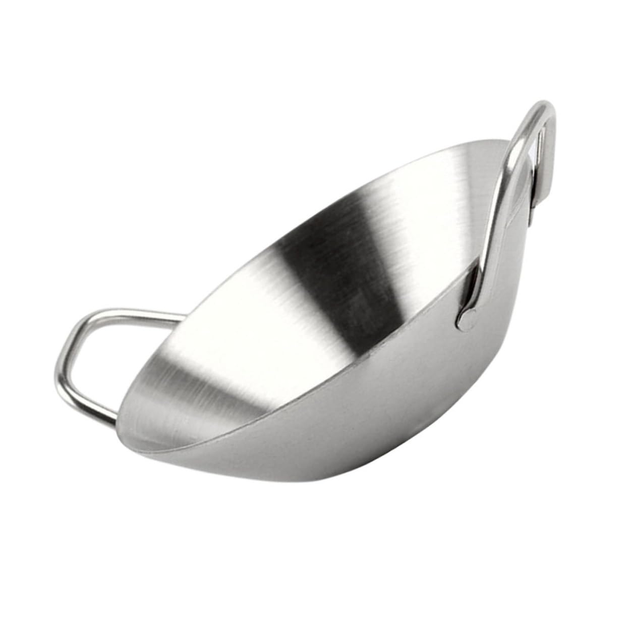 Garneck Stainless Steel Saucer Food Tray Dip Dish Round Serving Platter Dip Cups Round Seasoning Dishes Plates Soy Food Sauce Dish Seasoning Plate Spice Plate 304 Stainless Steel Silver