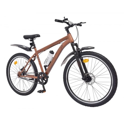 Image of playR Stallion Cycle 27.5 Inch Single Speed - Front Wheel Shock Abs Front and Rear Disc Brake for Durable City Bicycle & Outdoor Adventure Bike for Men & Women All Season