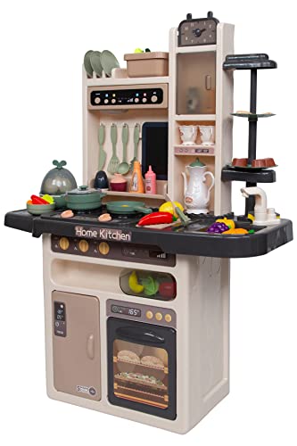 ケイズプランニング ままごと キッチン ままごとセット プラスチック ままごとキッチンセット 野菜 蛇口 在庫 チャコールグレー