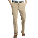 IZOD Men's Saltwater Flat Front Straight Fit Chino Pant, Dusty Gravel, 36W x 32L