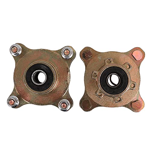 ZXTDR 4 Stud Front Disc Brake Wheel Rim Hub with Bearing Assembly & Steering Knuckle Spindle for 125cc 150cc Quad Buggy ATV UTV - Thumbnail 5