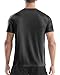 Men's UPF 50+ Swim Shirts, Sun Protection Short Sleeve Rash Guard, Quick Dry T-Shirt for Fishing and Surfing Charcoal Gray
