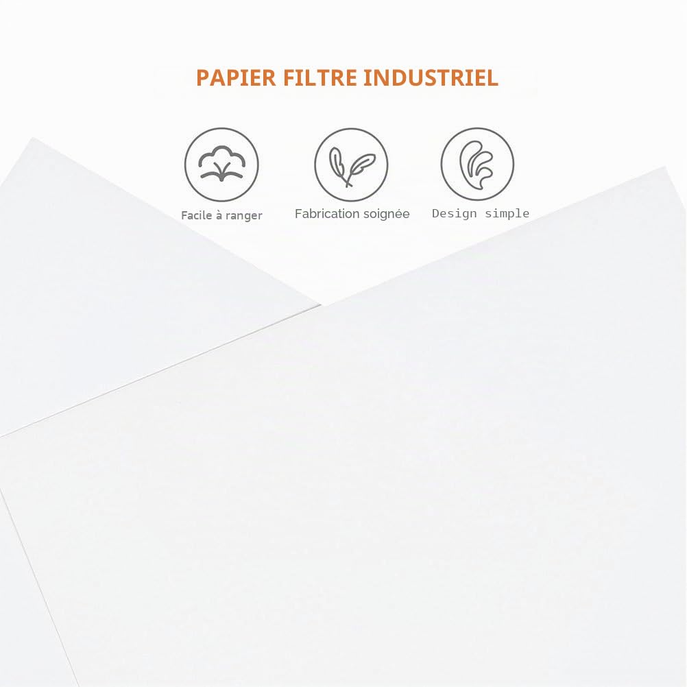 Papiers Filtres Qualitatifs Carrés 11.81X11.81 Pouces 60 Feuilles Absorbantes Pour Expériences De Laboratoire Filtration D’Eau Vitesses Moyenne Rapide Et Lente