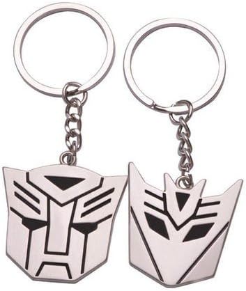 Metal Transformers Autobot & Decepticon Symbol Keychain [ONE PAIR]