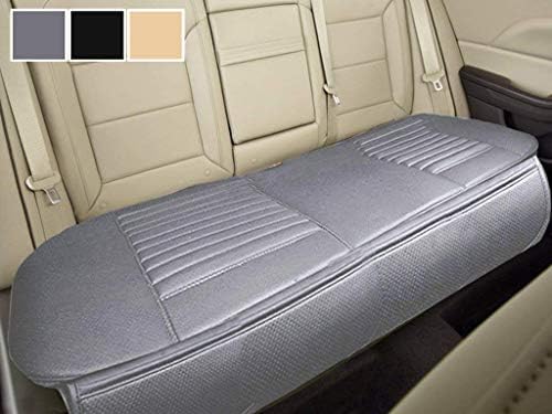 Big Ant Back Seat Cover Breathable PU Leather Rear Car Seat Cover, Bench Car Seat Protector with Non-Slip Bottom, Back Seat Cover for Cars Compatible with Most Vehicles (Gray, 58.3 x 18.9 Inch)