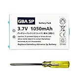 2026 Upgarde Version Real Capacity 1050mAh gba sp Battery Replacement Gameboy Advance sp Battery+Tool Pack Kit for Nintendo