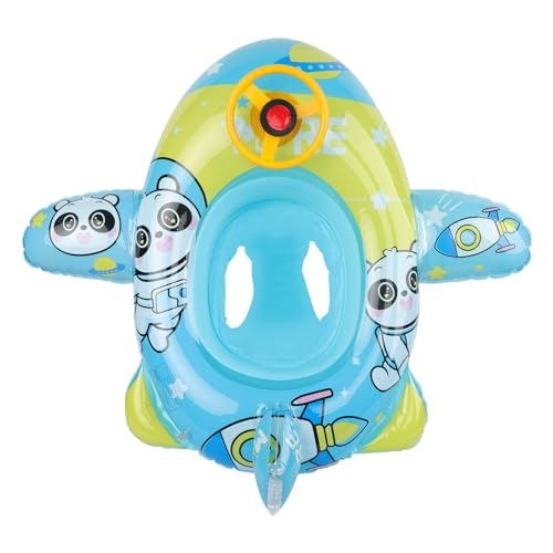 JIAHG Anneau de Natation Gonflable Créatif pour Enfant 1-5 Ans Flotteur de Natation avec Siège Bouée de Natation Piscine Avion Entraînement de Natation Infantile Jouets Nautiques Bateau Gonflable