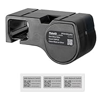 MakeID Allwetter-PET-Etikettenkassette für die Kennzeichnung von Komponenten und Geräten im Innen- und Außenbereich, Sicherheitskennzeichnung, Asset-Tracking, elektrische Etikettierung – für