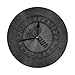 Produktbild gardenia store Odin Thor Hammer Mj & ouml; lnir mit nordischen Runen Erodierten Grunge - Norse Mythology Viking Gravierte Rock Texture Round Home Decor Wanduhr 9,84'