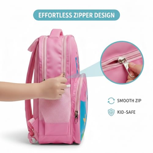Image of Stylbase Cartoon Printed School Bag for Boys and Girls | Waterproof Backpack Bag for Travelling Sports | Kids Bag Ideal for UKG Nursery 1st Class | School Bags for 5 7 Years 15 Inches