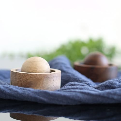 Solid Wood Sphere Scented Diffuser Reusable Aromatherapies Decors Perfect for Bedroom Living Room and Vehicle Use Solid Wood Essential Oil Diffuser