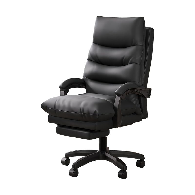 Future Warrior Chaise de bureau ergonomique avec dossier haut et hauteur réglable en cuir synthétique pour bureau et maison