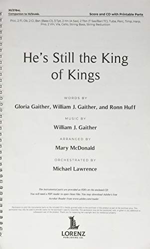 He's Still the King of Kings - Orchestral Score and CD with Printable Parts