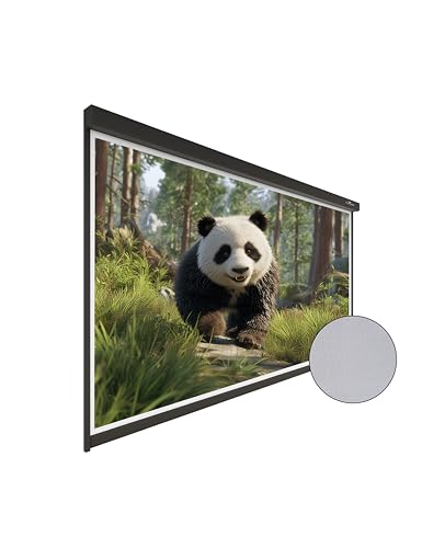 VIVIDSTORM DuraPlus 100 inch White Weatherproof Motorized Outdoor Projector Screen Electric Retractable, Waterproof, Outdoor Theater, Remote Control VSOTDP100W