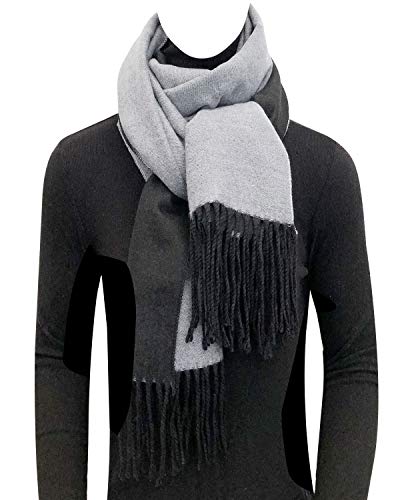 allydrew Cashmere Feel Reversible Scarf, Warm 2-Tone Pashmina Shawl Wrap4