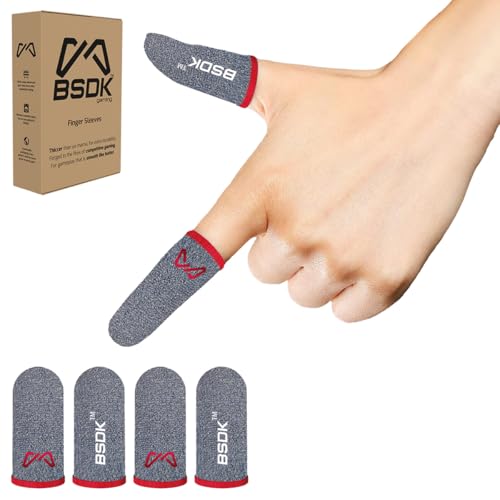 Image of World's Most Durable Thumbsleeve /Fingersleeve | BSDK Gaming Thumb & Finger Sleeve for Mobile Game| 4 Pieces | Metal Box | Made for PUBG, CODM and Freefire