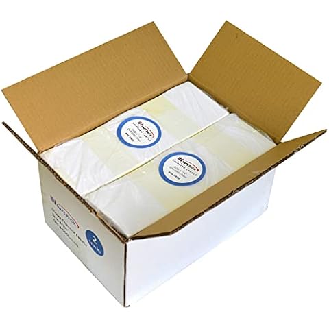 4000 4x6 Fanfold Thermal Labels with Perforated Line, Rollo Labels, Compatible with most Thermal Labels Printer - 2 Stacks Cover