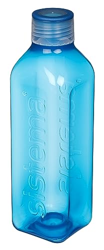 Sistema Square Water Bottles, Blue/Teal, 2 x 1L - Image 3
