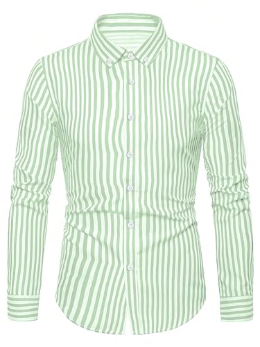 Image of TOPLOT Shirt for Men || Mens Casual Shirts || Full Sleeve || Regular Fit || Striped (5219)