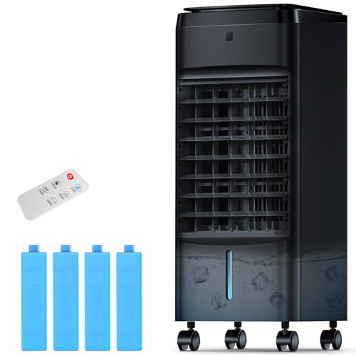 NOMEY Evaporative Air Cooler, 3-IN-1 Air Conditioner Portable for Room w/ 4 Modes & 3 Speed, 12H...