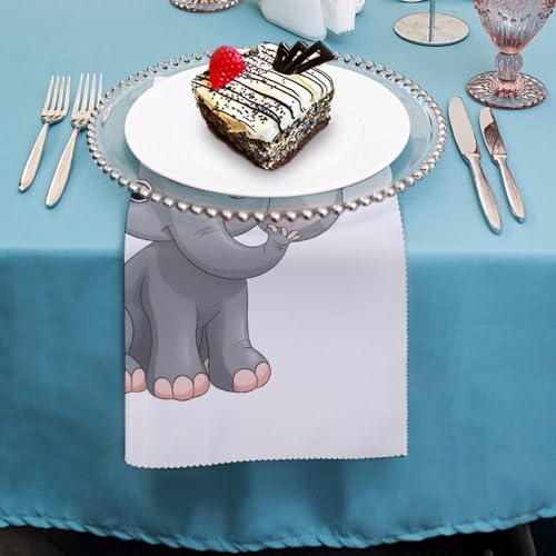 Servilletas de Tela Cuadradas con Estampado Floral 4 Unidades miniatura 4