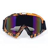 Motocross Brille Goggle UV-Schutzstreifen-Motorrad-Gläser Motocross-Goggles-Ski-Cross Country-Flexibles Dirt-Bike-Brillen Motorradbrillen (Color : K2)
