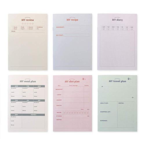 Carnets de notes A5 pour plan de repas et recettes avec pages de suivi structurées - 2