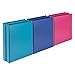 Samsill Economy 3 Ring View Binders.5 Inch Round Ring, Customizable Clear View Cover, Assorted Colors May Vary, Bulk Binders - 6 Pack