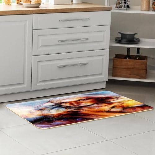 Tapete de cocina mística VAPOKF ideal para decorar tu suelo de pasillo y lavandería 6