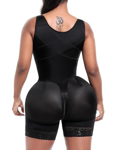 Snatched Body Post Surgery Tummy Control Shapewear Bodysuit | Stage 2 Faja Short Leg | Fajas
