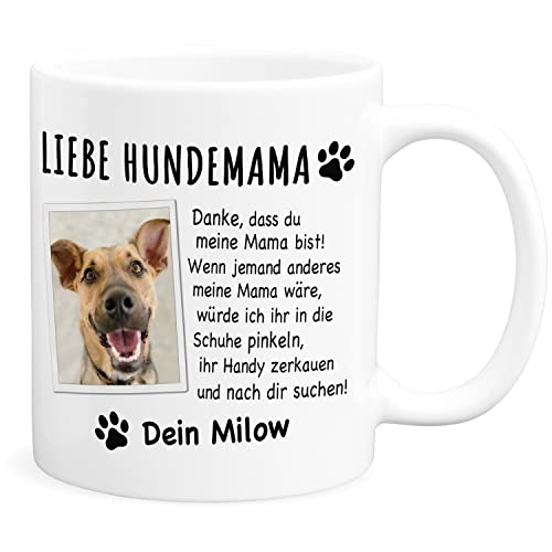 Hundemama Tasse Hund Personalisiertes Geschenk für Hundebesitzer Hundemotiv Hundeliebhaber Hunde Mama Cover