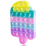 Ice Cream Fidget Toys, Push Bubble Sensory Toy for Kids Toddler Age 3 4 5 7 8 Silicone Stress Relief Small Stuff Birthday Party Gift Classroom Prize Travel Fidgets for Girls Boys Adults