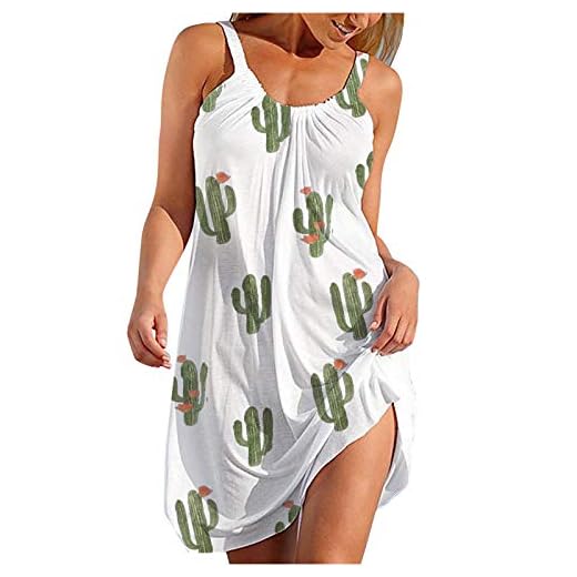 SGSD Damer casual mode bohemiskt tryck lös stor svängande väst klänning klänningar damer sommar, långa klänningar damer, vackra klänningar damer, rockabilly kvinnor, klänningar damer stor storlek, casual strandkjol