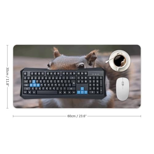 Cute Squirrel Pad para Mouse Grande 60x30 cm miniatura 2