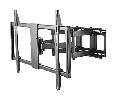 HumanCentric Heavy Duty Full Motion TV Wall Mount for 60-100" TVs, 176lb Capacity, 15° Tilt, 45° Swivel, 24" Extension, Max VESA 900x600mm, Flat or Curved, for Wood or Concrete, Hardware Included