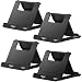 Cell Phone Stand,4 Pack Tablet Stand,Universal Foldable Multi-angle Pocket Desktop Holder Cradle for Tablets(6-11"),iPhone X/8/7 Plus/7/6s/6/5/4 SE iPad mini, Nintendo Switch Samsung Galaxy,Black