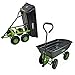Produktbild Gartenwagen Kapazität von 300 kg / 75 l mit Kippfunktion und wendiger Lenkachse Luftreifen